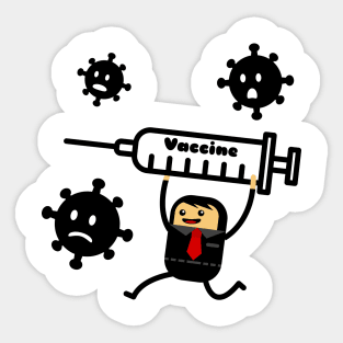 Fight Covid19 Use Vaccine Sticker